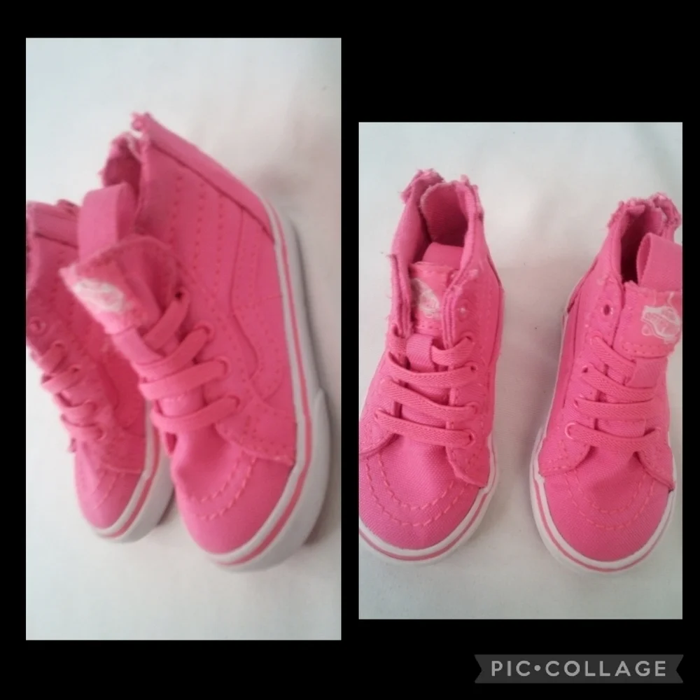 Vans pink little
